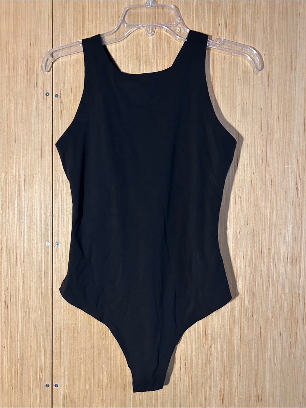 aerie Black Sleek Tank Bodysuit